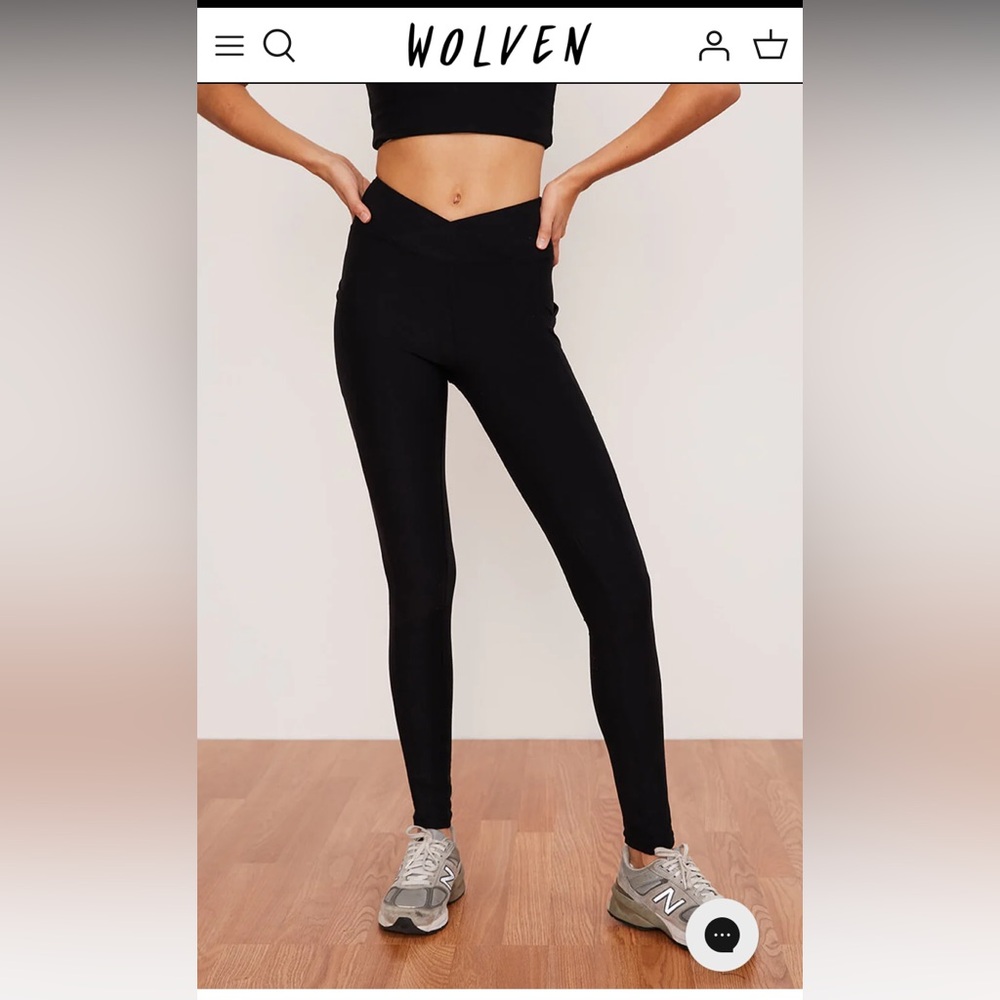 Wolven Onyx Crossover Pocket Legging S
